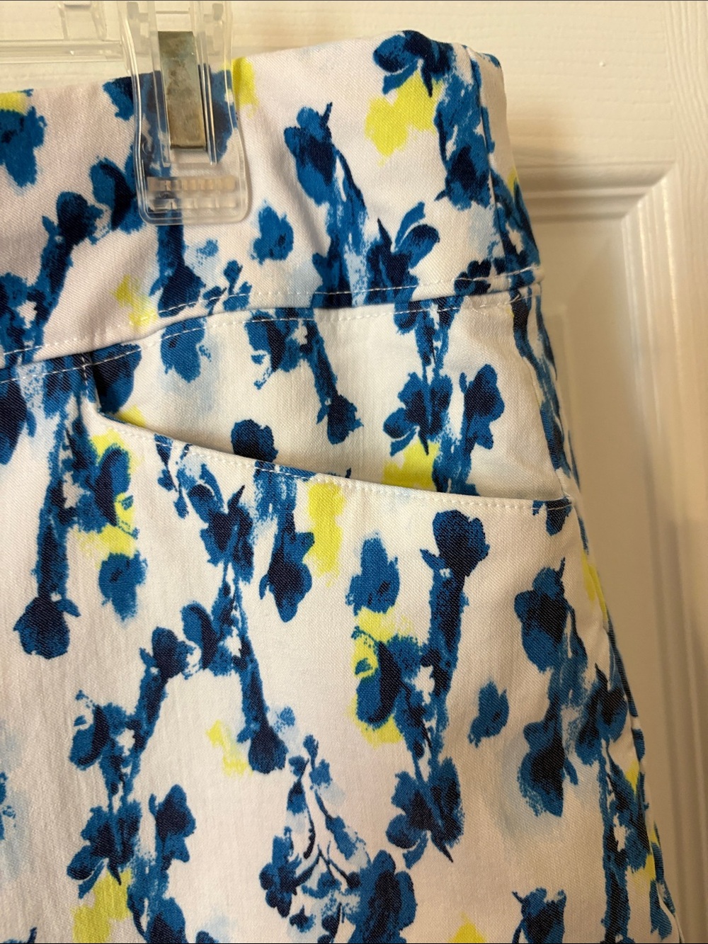 Lady Hagen Blue and Yellow Floral Golf Skort - Picture 3 of 7